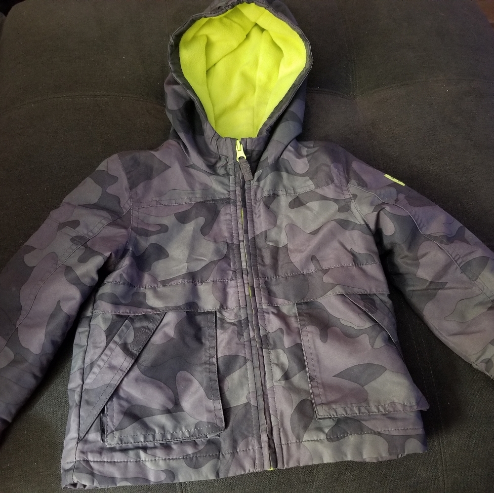 OshKosh B'gosh Camo Hooded Jacket Zipper 4T